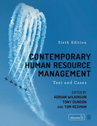 Enlarge image Cover: Contemporary Human Resource Management - SAGE Publications Ltd