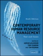 Cover: Contemporary Human Resource Management - SAGE Publications Ltd