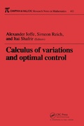 Cover: Calculus of Variations and Optimal Control - Chapman & Hall/CRC