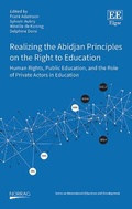 Cover: Realizing the Abidjan Principles on the Right to Education - Edward Elgar Publishing