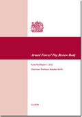 Cover: Armed Forces' Pay Review Body forty-first report 2012 - TSO
