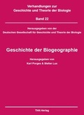 Cover: Geschichte der Biogeographie - THK