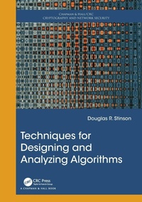 Enlarge image Cover: Techniques for Designing and Analyzing Algorithms - Chapman & Hall/CRC