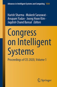Enlarge image Cover: Congress on Intelligent Systems - Springer