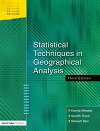 Enlarge image Cover: Statistical Techniques in Geographical Analysis - Routledge
