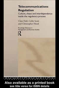 Enlarge image Cover: Telecommunications Regulation - Routledge
