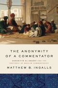Cover: The Anonymity of a Commentator - State University of New York Press