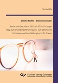 Cover: Gleiche Rechte - Gleiche Chancen? - Cuvillier Verlag