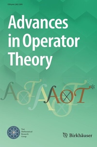 Abbildung von: Advances in Operator Theory - Birkhäuser