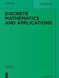 Bild: Discrete Mathematics and Applications - De Gruyter