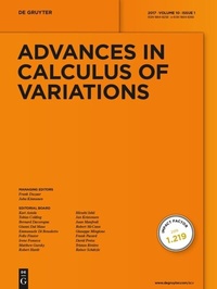 Abbildung von: Advances in Calculus of Variations - De Gruyter