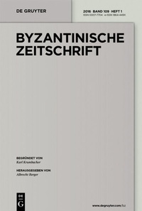 Abbildung von: Byzantinische Zeitschrift - De Gruyter