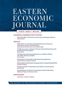 Abbildung von: Eastern Economic Journal - Palgrave Macmillan