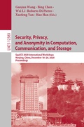 Cover: Security, Privacy, and Anonymity in Computation, Communication, and Storage - Springer