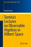 Cover: Tomita's Lectures on Observable Algebras in Hilbert Space - Springer