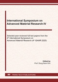 Cover: International Symposium on Advanced Material Research IV - Trans Tech Publications Ltd
