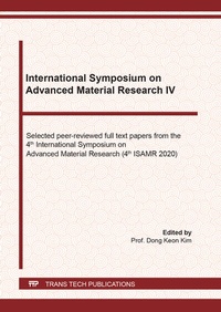 Abbildung von: International Symposium on Advanced Material Research IV - Trans Tech Publications Ltd