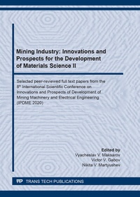 Abbildung von: Mining Industry: Innovations and Prospects for the Development of Materials Science II - Trans Tech Publications Ltd