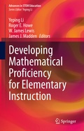 Cover: Developing Mathematical Proficiency for Elementary Instruction - Springer