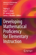 Cover: Developing Mathematical Proficiency for Elementary Instruction - Springer