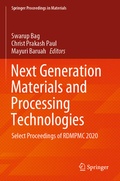 Cover: Next Generation Materials and Processing Technologies - Springer