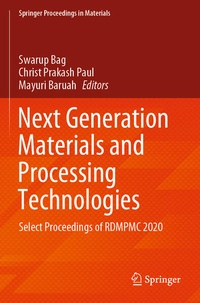 Enlarge image Cover: Next Generation Materials and Processing Technologies - Springer