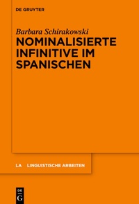 Abbildung von: Nominalisierte Infinitive im Spanischen - De Gruyter