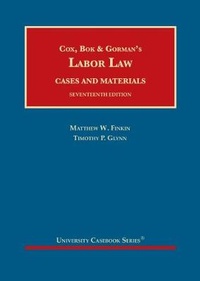 Enlarge image Cover: Labor Law - West Academic Press
