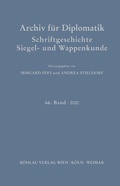 Cover: Archiv f&uuml;r Diplomatik, Schriftgeschichte, Siegel- und Wappenkunde - B&ouml;hlau