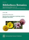 Cover: Style diversity in Asteraceae: morphology, anatomy, phylogeny, and function - Schweizerbart'sche, E.