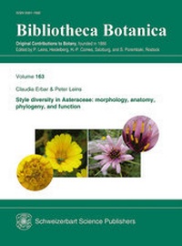 Enlarge image Cover: Style diversity in Asteraceae: morphology, anatomy, phylogeny, and function - Schweizerbart'sche, E.