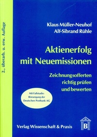 Abbildung von: Aktienerfolg mit Neuemissionen. - Verlag Wissenschaft & Praxis