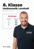 Cover: 8. Klasse Mathematik Lernheft - StudyHelp Verlag