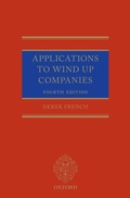 Cover: Applications to Wind up Companies - Oxford University Press