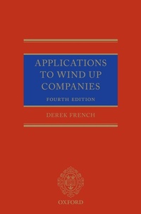 Enlarge image Cover: Applications to Wind up Companies - Oxford University Press