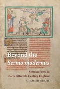 Cover: Beyond the Sermo Modernus - Pontifical Institute of Mediaeval Studies,Canada