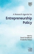 Cover: A Research Agenda for Entrepreneurship Policy - Edward Elgar Publishing
