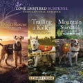 Cover: Desert Rescue & Trailing a Killer & Mountain Survival Lib/E - Love Inspired Suspense