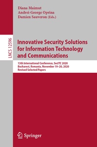 Abbildung von: Innovative Security Solutions for Information Technology and Communications - Springer