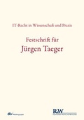 Cover: Festschrift f&uuml;r J&uuml;rgen Taeger - Fachmedien Recht und Wirtschaft