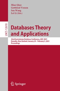 Enlarge image Cover: Databases Theory and Applications - Springer