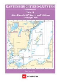 Abbildung von: Berichtigung Sportbootkarten Satz 14: Götakanal mit Vänern und Vättern (Ausgabe 2021) - Delius Klasing