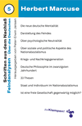 Cover: Nachgelassene Schriften / Feindanalysen - zu Klampen Verlag