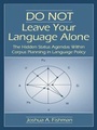 Cover: DO NOT Leave Your Language Alone - Routledge