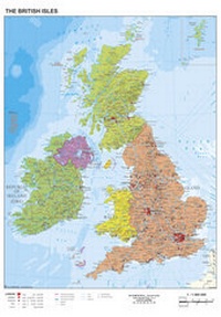 Abbildung von: The British Isles political - Stiefel Eurocart