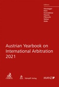 Cover: Austrian Yearbook on International Arbitration 2021 - Manz