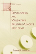 Cover: Developing and Validating Multiple-choice Test Items - Routledge