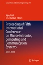 Cover: Proceeding of Fifth International Conference on Microelectronics, Computing and Communication Systems - Springer