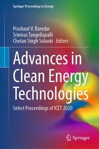Enlarge image Cover: Advances in Clean Energy Technologies - Springer