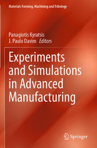 Enlarge image Cover: Experiments and Simulations in Advanced Manufacturing - Springer